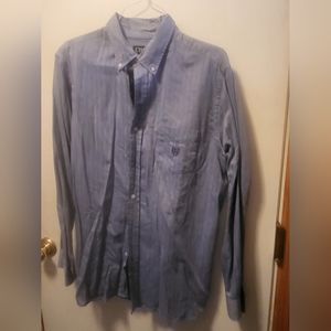 Chaps Men's Casual Button Down Shirt Size L